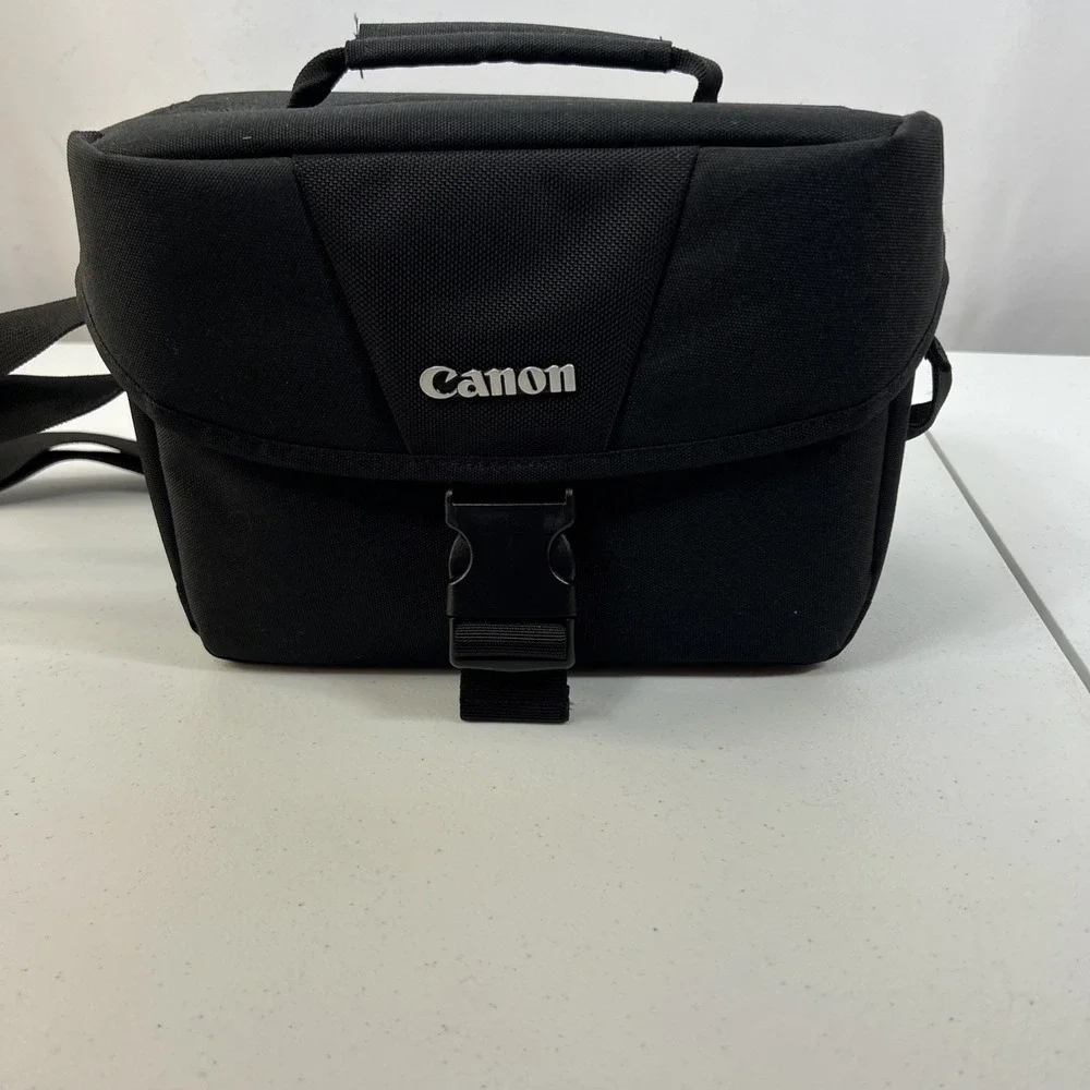 Canon‎ Padded Camera Case Hand & Shoulder Straps Adjustable Dividers